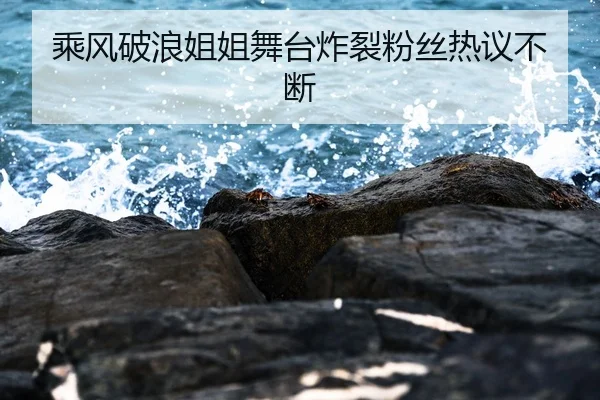 乘风破浪姐姐舞台炸裂粉丝热议不断